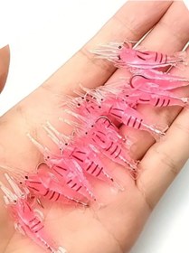 Resim Eagenset Silikon Mini Karides Yapay Yem Pembe 4 Cm 5 Adet 