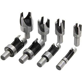 Resim Homyl 8 Adet/takım Marangozluk Ahşap Fiş Kesici Düz Ve Konik 