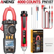 Resim ANENG PN107+VC1010 Akıllı Kelepçe Multimetre Yüksek Hassasiyetli AC Akım Ölçüm Cihazı Voltaj ve Akım Ölçer Elektrik Tamir Aracı 