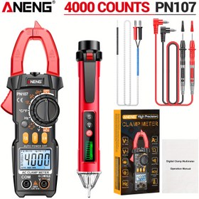 Resim ANENG PN107+VC1010 Akıllı Kelepçe Multimetre Yüksek Hassasiyetli AC Akım Ölçüm Cihazı Voltaj ve Akım Ölçer Elektrik Tamir Aracı 