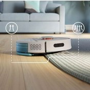 Resim Philips KURU+ISLAK İstasyonlu 3000 Serisi Islak Kuru Moplu Beyaz Robot Süpürge,4000 Pa,EPA11 , 0,35 L 