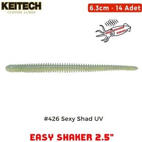 Resim Keitech Easy Shaker 6.3cm 2.5" 426 Sexy Shad Kokulu Silikon Kurt 