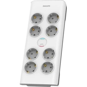 Resim Philips SPN7080WA/62 8'li Akım Korumalı Priz 2 mt Kablo (3680 W 16 A) 