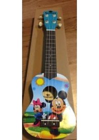 Resim Soprano Boy Micky Li Ukulele-Gül Aksamlı-Üst Model 
