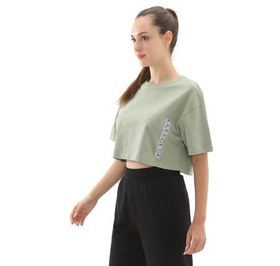 Resim Skechers W Crop Fit Graphic Tee Kadın T-Shirt Yeşil 