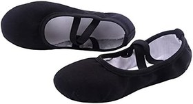 Resim Bale ayakkabısı, kız, deri bale ayakkabısı, jimnastik ayakkabısı, bölünmüş deri tabanlı dans ayakkabısı, çocuklar ve yetişkinler için 