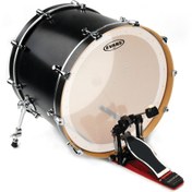 Resim EVANS BD22GB1C 22" DERİ KİCK KUMLU BEYAZ RİNGLİ-DELİKLİ TEK KAT 