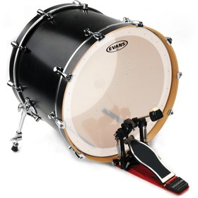 Resim EVANS BD22GB1C 22" DERİ KİCK KUMLU BEYAZ RİNGLİ-DELİKLİ TEK KAT 