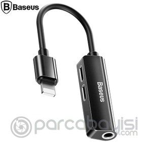 Resim Baseus L52 3in1 Dual Lightning 3.5mm Kulaklık Dönüştürücü Adeptör 