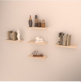 Resim Rafkestir 5 Li Sonoma Duvar Rafı Krem ( Mat ) 