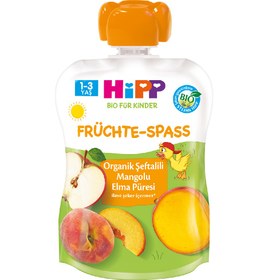 Resim Hipp Organik Şeftalili Mangolu Elma Püresi 100 gr STD - STD / STD 