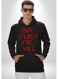 Resim Pink Floyd The Wall Kadın Erkek Siyah Kapüşonlu Sweatshirt Hoodie Siyah 