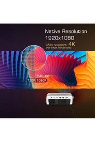 Resim BYINTEK K18 Full HD 1920x1080 LED Akıllı Android WIFI LCD Video Ev Sineması Projektörü 4K 1080P 