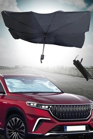 Resim Universal Skoda Favorit Araba Ön Cam Güneşlik Katlanabilir Güneşlik Şemsiye Ön Cam Gölgelik 