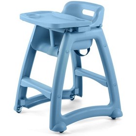 Resim Plastik Mama Sandalyesi Mavi 