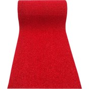 Resim 1x14 Kırmızı Kıvırcık Halı Kaydırmaz 14 Mm Bzözm7 