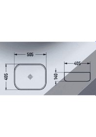Resim Puroser Palazzo Gri Tezgah Üstü Çanak Lavabo 
