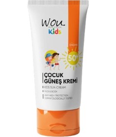 Resim Wou World Of Unique Kıds Yüksek Koruma Etkili Spf50+ Çocuk Güneş Kremi 50 ML 