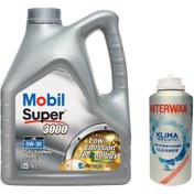 Resim Mobil Super 3000 XE 5W-30 Motor Yağı 4 L + İnterwax Klima Temizleyici 