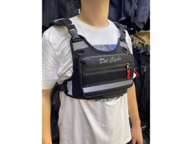 Resim Motosiklet Reflektörlü Gece Görüş Yelek ve Motosiklet Göğüs Çantası Yerli Üretim (Su Geçirmez) 