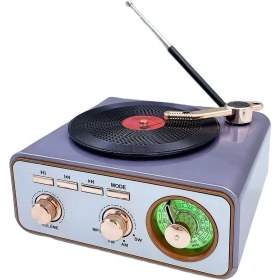 Resim MD-1217BT Nostaljik Vintage Bluetooth Hoparlör & Radyo | Fm-Am-Sw | USB - Tf Kart - Aux - 1200 Mah 