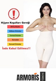 Resim Armoris Yeni Nesil Kadın Karın Şekillendirici Toparlayıcı Yüksek Bel %100 Penye Beyaz Hamile Lohusa Külot 