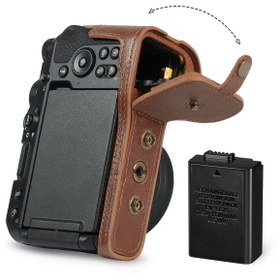 Resim MegaGear Gerçek Deri Nikon Z30 (16-50MM) Ile Uyumlu Kamera Kılıfı 