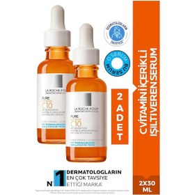 Resim La Roche Posay Pure Vitamin C10 Işıltı Veren Serum 2 x 30 ML 