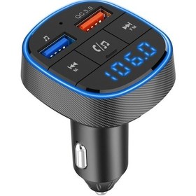 Resim Dancemonkey Vericisi Shineyee Şarjlı Qc3.0 Mp3 Hızlı Fm Çalar Bluetooth Bc57-16 Araba Araba Bj 