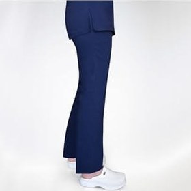 Resim Unisex Lacivert Soft Likra Takım, Hemşire Doktor Hastane Üniforma, XL Beden 
