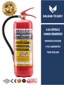 Resim ELİT YANGIN VE GÜVENLİK SİSTEMLERİ 6kg Ruhsata Uygun Köpüklü Yangın Söndürme Tüpü 