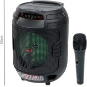 Resim Genel Markalar Kimiso Qs-3609 Taşınabilir Bluetooth Hoparlör USB/TF/FM Radio/ BT/TWS 6.5INCH 210*210*299MM 