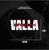 Resim ARONA Valla Stock Sticker Beyaz Renk Evrensel Sticker Dekor Etiket Modeli 
