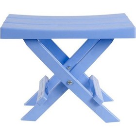 Resim Katlanır Piknik Tabure Mavi Mavi 