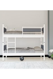 Resim Metalia Gm 128 Star Ahşap Metal Ranza Beyaz-antrasit Gri 