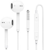 Resim 3,5 mm kablolu kulaklık, Samsung için kulak içi kulaklık, yüksek çözünürlüklü mikrofonlu ve ses ayarlı, Sony Google Xiaomi MP4 MP3 Huawei vb. ile uyumlu, 3,5 mm ses cihazları 