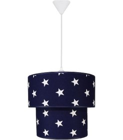 Resim Şenay Aydınlatma Çocuk Odası Ikili Silindir Kumaş Avize Sarkıt-La (542299397) 