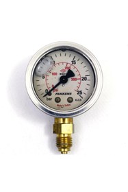 Resim Pakkens 0-25 Bar 50 mm Alttan Bağlantılı Gliserinli Manometre G 1/4 inç 