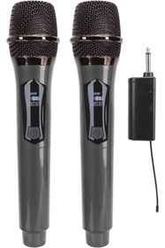 Resim Kablosuz Karaoke Çift Mikrofon6.35Mm Sahne Parti Aktivite Amfi Hoparlör Wn04 Bluetoothsuz 