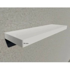 Resim Agt Parlak Beyaz 36MM Kalınlık Gizli Bağlantılı Duvar Rafı Uçan Raf 