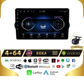 Resim Fiat Egea 4gb + 64gb Kablosuz Carplay 2015-2022 Android 13 Navig 