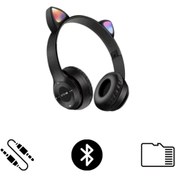 Resim shop SW88 Subzero Renkli Işıklı Katlanabilir Bluetooth Kulaklık 