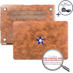 Resim McStorey Macbook Pro Kılıf 13inç M1-M2 A1706-08 A1989 A2159 A2251 A2289 A2338 ile Uyumlu Leat01 