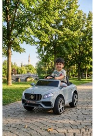 Resim Maestro Gt 4x2 12v Akülü Uzaktan Kumandalı Emniyet Kemerli 2x Arka Süspansiyonlu Çocuk Akülü Araba Gri 