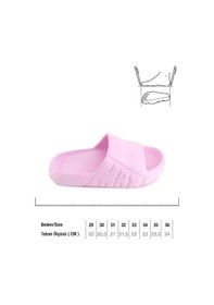 Resim Gezer Yazlık Kız Çocuk Eva Islak Zemine Uygun Ev Bahçe Banyo Havuz Terlik PEMBE 