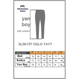 Resim Missmaral Slim Fit Tayt Yüksek Bel Toparlayıcı Antrasit Spor Model Flatlock Dikiş Detaylı Oslo 1090 Antrasit 