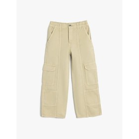 Resim Koton Kız Çocuk Kargo Pantolon 5SKG40051AD (5SKG40051AD) 