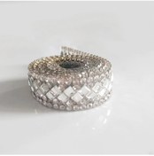 Resim Sunshine022 Yapışkanlı Gümüş Rütaş Şerit Araç Dekorasyon 2 Rulo 