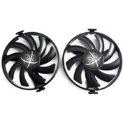 Resim Xfx Gpu Soğutucu Rx470 Rx480 Görüntü Kartı Fanı Vga Kartları Üfleyici Xfx Rx470 478 480 570 580 Ekran Kartı Soğutma 2 Adet 