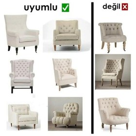 Resim StarMall Jakarlı Ağaç Koltuk Örtüsü Koltuk Kılıfı Lastikli Esnek Yıkanabilir Tekli Bir Adet Kahverengi 